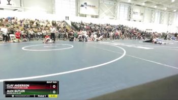 45 lbs Semifinal - Alex Butler, Brawlers Elite vs Clay Anderson, Olean Wrestling Club