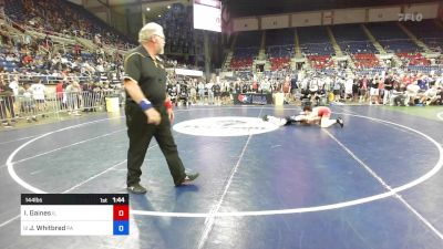 144 lbs Rnd Of 32 - Izaac Gaines, IL vs James Whitbred, PA