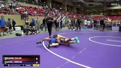 150 lbs Cons. Round 4 - Benjamin Taylor, AR vs Maxwell Herman, TX