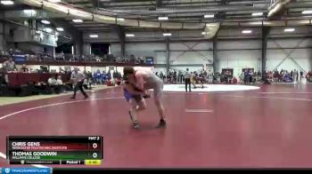 285 lbs Champ. Round 1 - Chris Gens, Worcester Polytechnic Institute vs Thomas Goodwin, Williams College