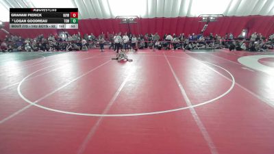 14U Boys - 92 lbs Cons. Round 3 - Logan Goodreau, The Complete Wrestler vs Graham Pierick, Iowa-Grant Youth Wrestling Club