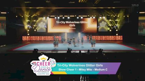 Tri-City Wolverines - Glitter Girls [2025 Show Cheer 1 - Mitey Mite - Medium C] 2025 Pop Warner National Cheer & Dance Championship