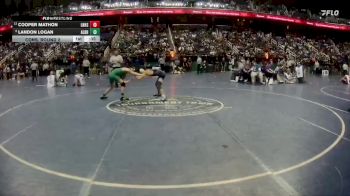 4A 113 lbs Cons. Round 2 - Landon Logan, A.L. Brown High School vs Cooper Mathon, Lake Norman High School