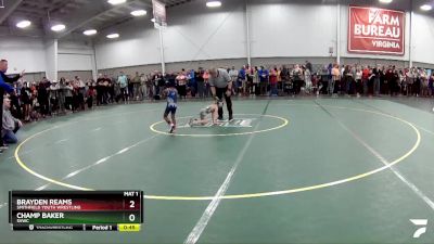 40 lbs Cons. Round 2 - Champ Baker, SVWC vs Brayden Reams, Smithfield Youth Wrestling