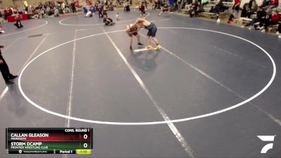 190 lbs Cons. Round 1 - Callan Gleason, Minnesota vs Storm DCamp, Frontier Wrestling Club