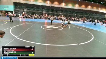 120 lbs Champ. Round 3 - Kekoa Ogawa, Central Catholic vs Draven Johns, Caldwell