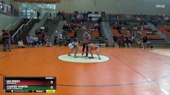 140 lbs Round 1 - Ian Reeks, Grissom Hs vs Cooper Martin, James Clemens HS