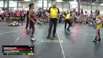 101 lbs Round 1 (6 Team) - Kaven Kellner, Missouri Gold vs Myles Handsaker, Steel Valley