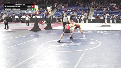 150 lbs Consi Of 32 #2 - Alberico Mancini, Cranston West vs Cooper Hermans, Agawam