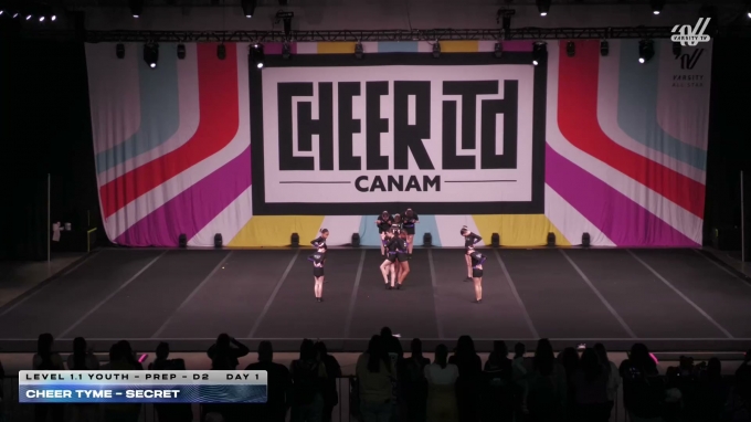 Cheer Tyme - Secret [2026 L1.1 Youth - PREP - D2 Day 1] 2026 CANAM ...