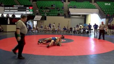 140 lbs Semifinals (8 Team) - Brody Edwards, Beauregard HS vs Caleb Holloway, Springville