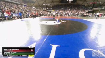 Girls 3A/4A 140 Champ. Round 2 - ZaLane Hulitt, Tahoma (Girls) vs Hailey Schroder, Kamiakin (Girls)