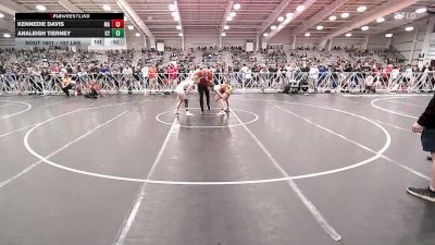 107 lbs Consi Of 32 #1 - Kennedie Davis, MA vs AnaLeigh Tierney, KY