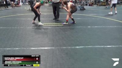 101/112 Round 1 - Jensen Erickson, Whittemore-Prescott vs Kathleen Obrecht, Purler Wrestling