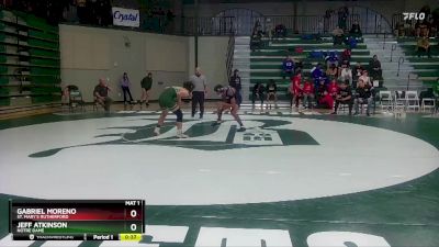 132 lbs Cons. Round 2 - Jeff Atkinson, Notre Dame vs Gabriel Moreno, St. Mary`s Rutherford