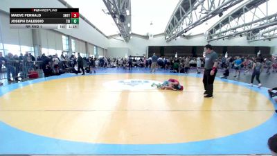 57 lbs Rr Rnd 1 - Maeve Fernald, Smitty's Barn ES vs Joseph Dalessio, Triumph Trained ES-Cl