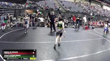 85 lbs Finals (8 Team) - Nikolas Kolich, Team USA vs Evan Hasselbring, Kansas Rattlers
