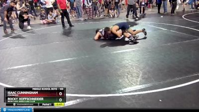 165 lbs Semifinal - Rocky Hoffschneider, Bear Cave Wrestling Club vs Isaac Cunningham, Colorado