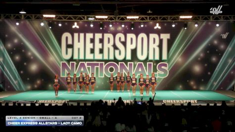 Cheer Express - Lady Camo [2026 L4 Senior - Small - A Day 2] 2026 CHEERSPORT National All Star Cheerleading Championship