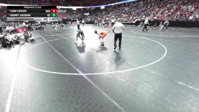 D1-175 lbs Quarterfinal - Liam Crook, Kaukauna vs Kenny Vaughn, Kenosha Indian Trail