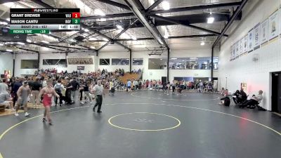 157 lbs Cons. Round 2 - Mason Cantu, Indianapolis vs Grant Brewer, Wabash