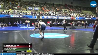 133 lbs Cons. Round 2 - Tyler Fleetwood, Wisconsin-Eau Claire vs Dominik Mallinder, Wisconsin-Whitewater