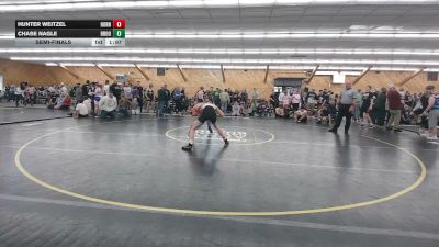 130 lbs Semifinal - Hunter Weitzel, Hornell vs Chase Nagle, Brookside