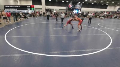 132 lbs Champ. Rd Of 64 - Santiago Garcia, KT 3 Style Wrestling Club vs Aiden Carroll, Temple High School Wrestling