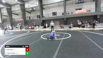 80 lbs 3rd Place - Skylar Morrow, Mat Demon WC vs Annalee Hernandez, Independent