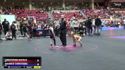 53 lbs 3rd Place Match - Christopher Waitkus, OK vs Maverick Carruthers, NE