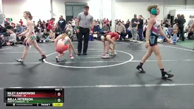 92 lbs Round 2 (6 Team) - Riley Karwowski, Mat Assassins vs Bella Peterson, Misfits Strength