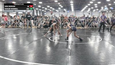 80 lbs Round 3 (12pm Friday) - Hadlee Worrell, Iowa vs Aria Bushaw, Lady Reapers