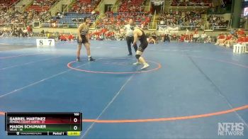 160 lbs Semis & 1st Wrestleback (8 Team) - Mason Schumaier, Velva vs Gabriel Martinez, Pembina County North