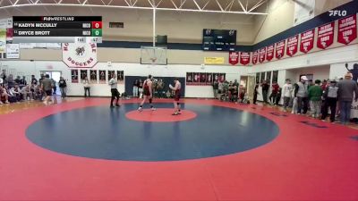 157 lbs Cons. Round 3 - Kadyn McCully, Niobrara County vs Dryce Brott, Niobrara County