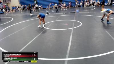 132 lbs Round 3 - Kaedun Goodman, Kearney vs Izayah Plunk, North Platte