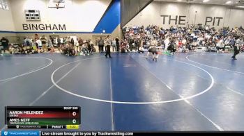 100 lbs Champ. Round 1 - Aaron Melendez, Uintah vs Ames Neff, Timpanogos Wrestling