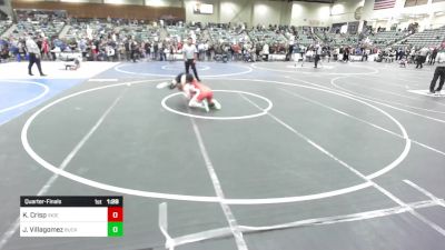 175 lbs Quarterfinal - Konnor Crisp, Independence Wrestling vs Jj Villagomez, Buckaroo WC