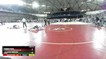 150 lbs Semifinal - Jackson Brown, NWWC vs Ruben Rios, Toppenish USA Wrestling Club