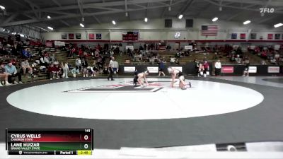 141 lbs Cons. Round 2 - Lane Huizar, Grand Valley State vs Cyrus Wells, Chadron State