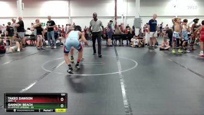 130 lbs Round 2 (6 Team) - Gannon Beach, U2 Upstate Uprising vs Takeo Dawson, SEPA