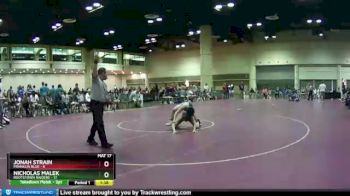 132 lbs Round 7 (8 Team) - Nicholas Malek, Rootstown Raiders vs Jonah Strain, Franklin Blue