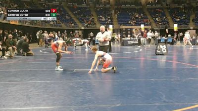 89 lbs Consy 2 - Connor Clark, Hatboro Horsham vs Sawyer Cotto, West Perry
