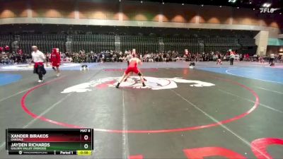 165 lbs Cons. Round 4 - Xander Birakos, Oakdale vs Jayden Richards, Golden Valley (Merced)