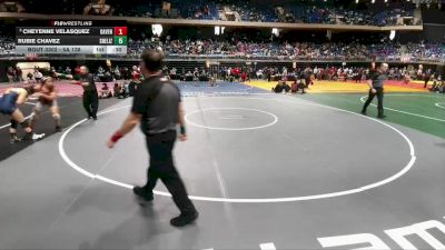 5A 138 lbs Cons. Semi - Cheyenne Velasquez, Comal Davenport vs Rubie Chavez, San Elizario