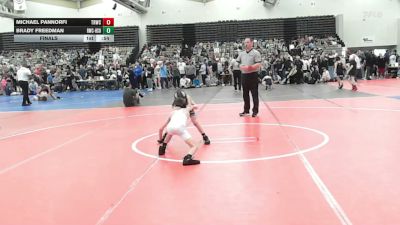 56-B lbs Final - Michael Pannorfi, Toms River Wrestling Club vs Brady Freedman, Ruthless WC