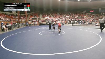 190 lbs 5th Place Match - Nevaeh Graves, Hoisington HS vs Kate Griffin, Lindsborg-Smoky Valley HS