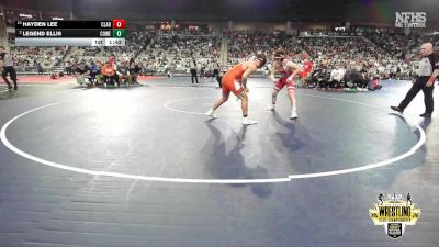 B5A-157 lbs Quarterfinal - Hayden Lee, Claremore vs Legend Ellis, Coweta
