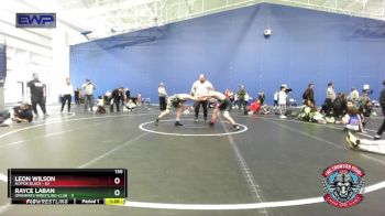 130 lbs Placement (4 Team) - Leon Wilson, Slyfox Black vs Rayce Laban, OpenMats Wrestling Club