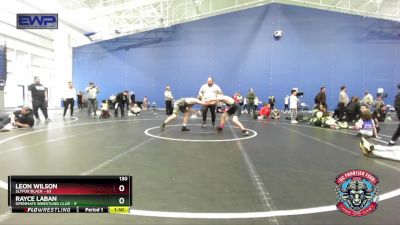 130 lbs Placement (4 Team) - Leon Wilson, Slyfox Black vs Rayce Laban, OpenMats Wrestling Club