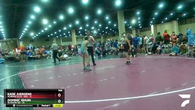 108 lbs Champ Round 1 (16 Team) - Tanner Reed, Alabama Elite - Red vs Brady Walsh, Glasgow WA